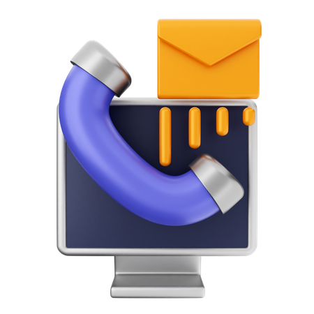 Helpdesk de e-mail  3D Icon