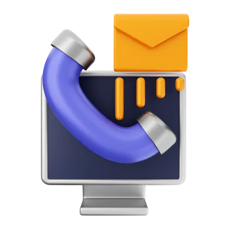 Helpdesk de e-mail  3D Icon