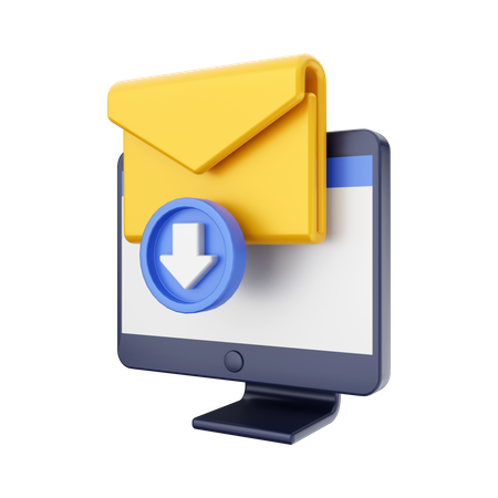 E-Mail herunterladen  3D Icon