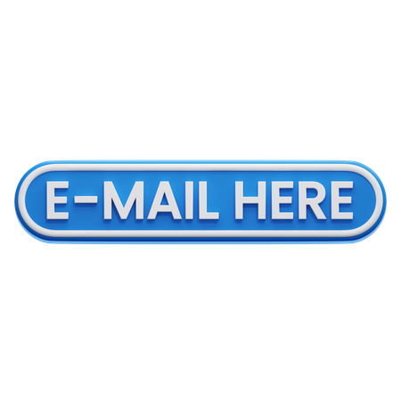 Schaltfläche „E-Mail hier senden“  3D Icon