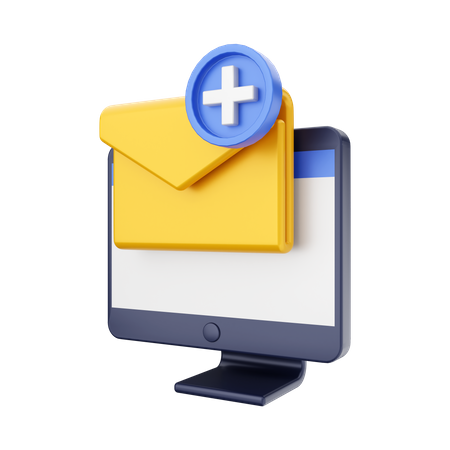 E-Mail hinzufügen  3D Icon