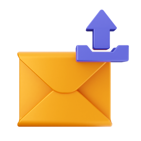 E-Mail hochladen  3D Icon