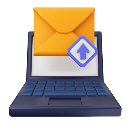 E-Mail hochladen  3D Icon