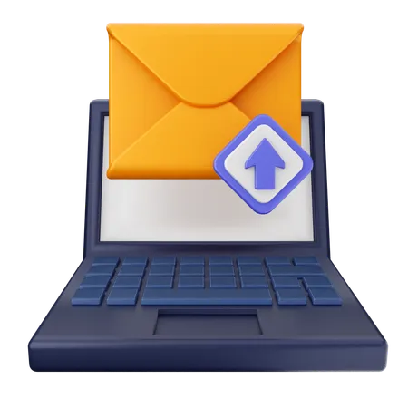 E-Mail hochladen  3D Icon