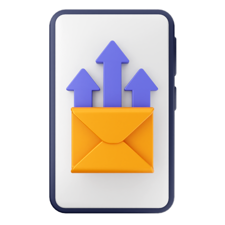 E-Mail hochladen  3D Icon