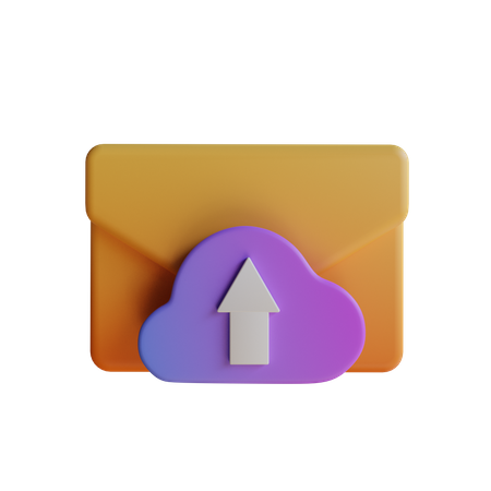 E-Mail hochladen  3D Icon