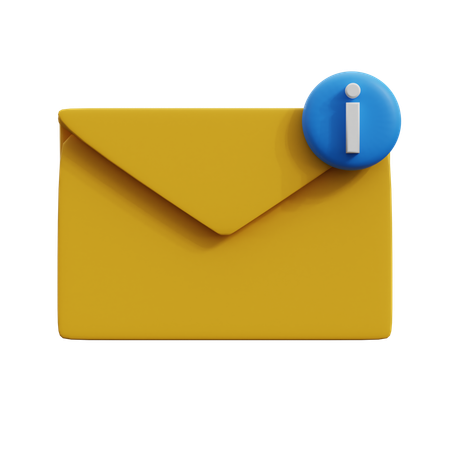 E-Mail-Informationen  3D Icon