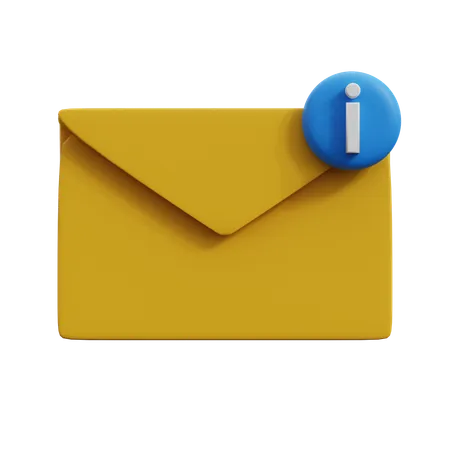 E-Mail-Informationen  3D Icon