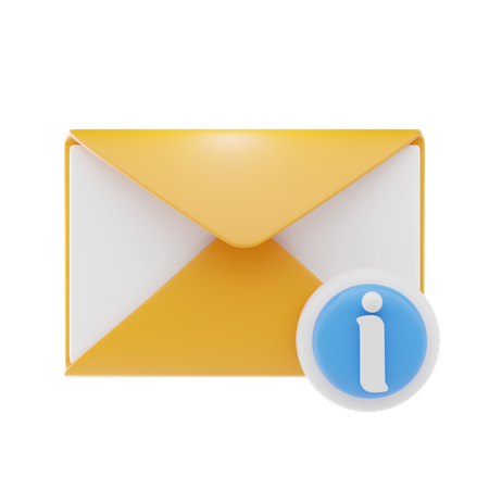 E-Mail-Informationen  3D Icon