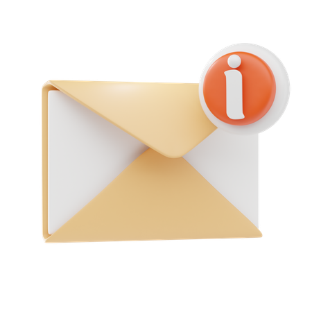 E-Mail-Informationen  3D Icon