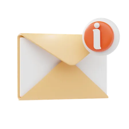 E-Mail-Informationen  3D Icon