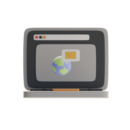 E-mail internacional  3D Icon