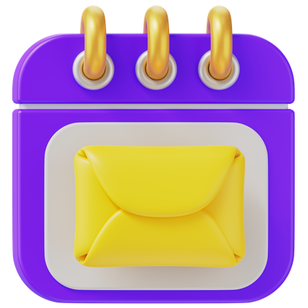 E-Mail-Kalender  3D Icon