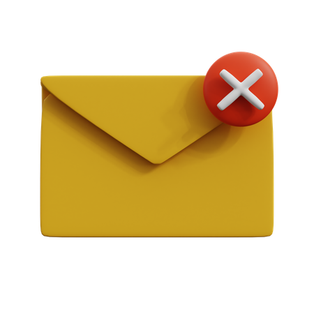 E-Mail löschen  3D Icon