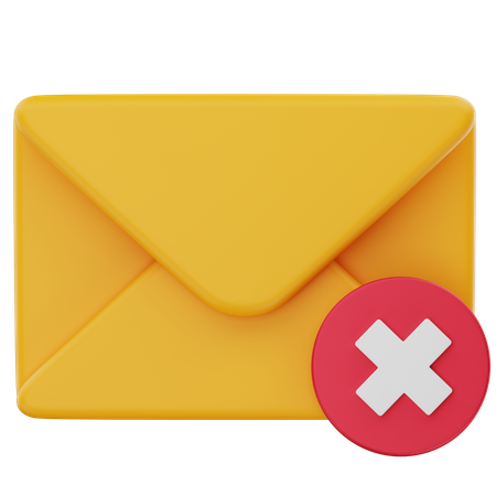 E-Mail löschen  3D Icon