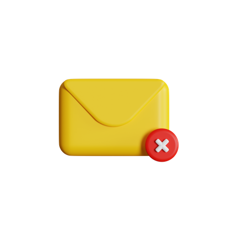 E-Mail löschen  3D Icon
