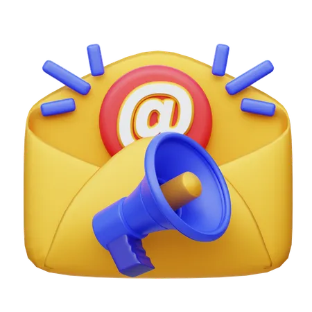 Marketing de email  3D Icon