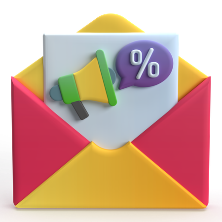 Marketing de email  3D Icon