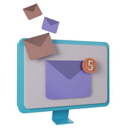 E-Mail Marketing  3D Illustration