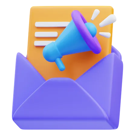 E-Mail Marketing  3D Icon