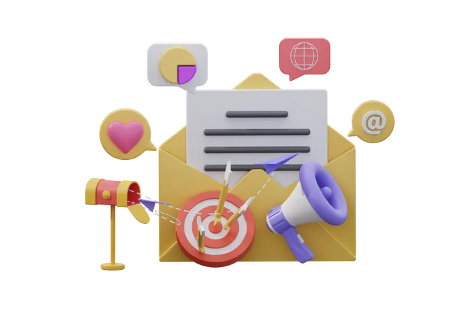 E-Mail Marketing  3D Icon