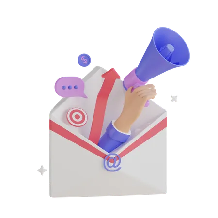 E-Mail Marketing  3D Icon