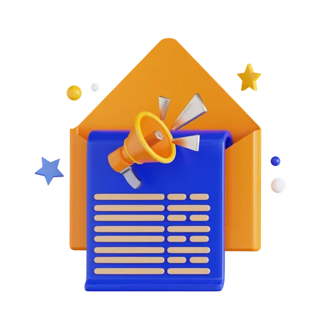 E-Mail Marketing  3D Icon