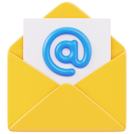 Menção de e-mail  3D Icon