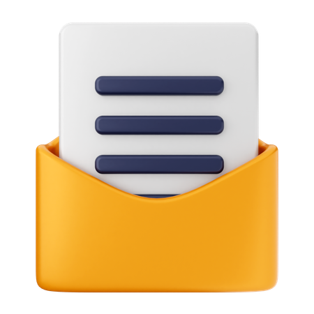 E-Mail Nachricht  3D Icon