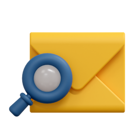 E-Mail-Nachricht finden  3D Icon