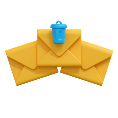 E-Mail-Nachricht löschen  3D Icon