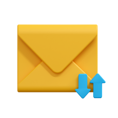 E-Mail-Nachricht sortieren  3D Icon