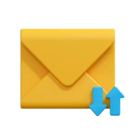 E-Mail-Nachricht sortieren  3D Icon