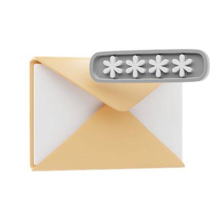 E-Mail Passwort  3D Icon