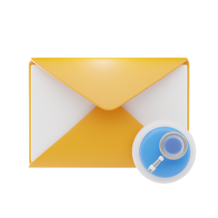 Pesquisa de e-mail  3D Icon