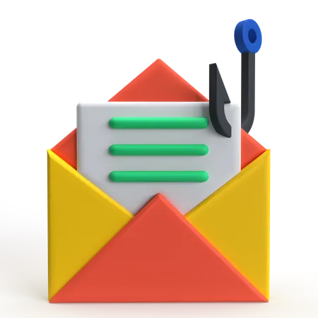 Phishing de e-mail  3D Icon