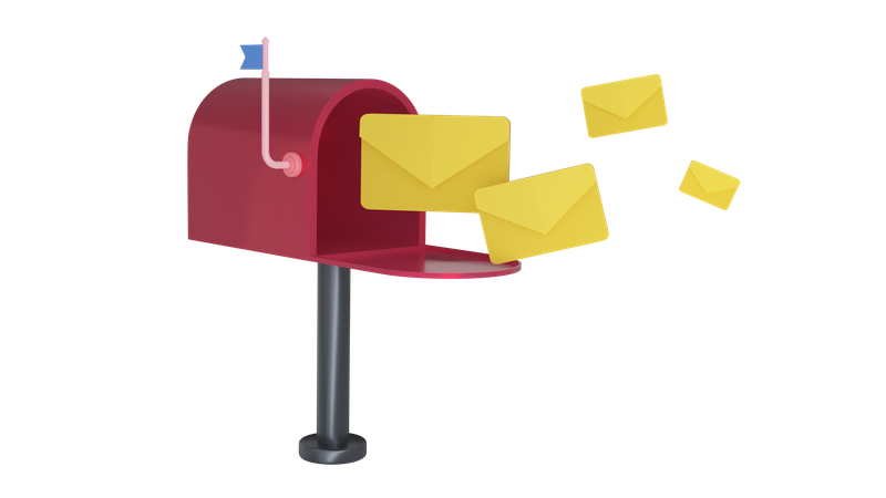 E-Mail-Postfach  3D Icon