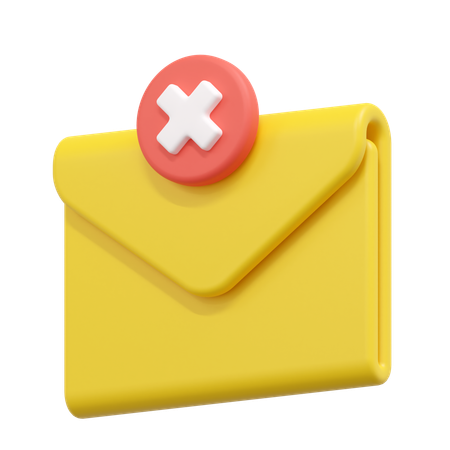 E-mail rejeitado  3D Icon