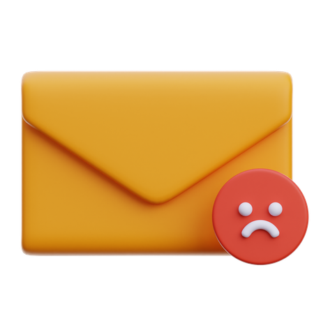 E-Mail schlechte Bewertung  3D Icon