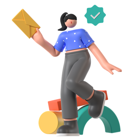 E-Mail senden  3D Icon