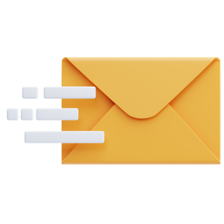 E-Mail senden Fly  3D Icon