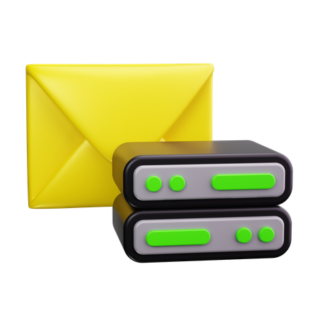 E-Mail-Server  3D Icon