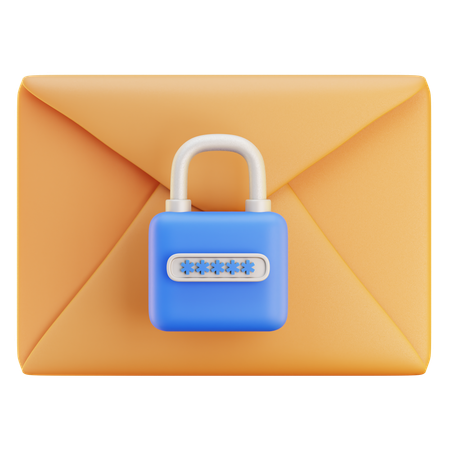 E-Mail-Sicherheit  3D Icon