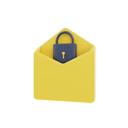 E-Mail-Sicherheit  3D Icon