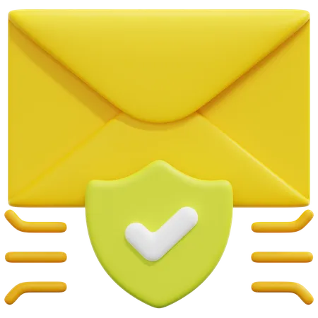 E-Mail-Sicherheit  3D Icon