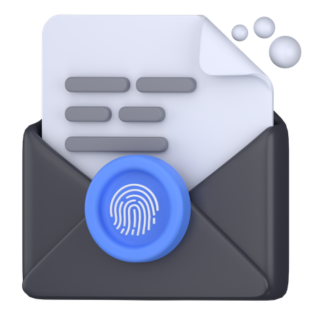 E-Mail-Sicherheit  3D Icon