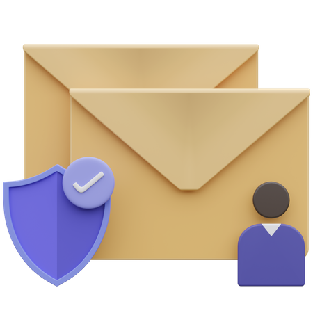 E-Mail-Sicherheit  3D Icon