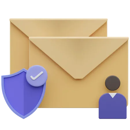 E-Mail-Sicherheit  3D Icon