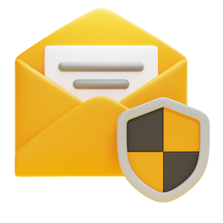 E-Mail-Sicherheit  3D Icon