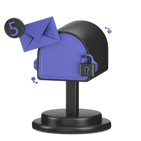 E-Mail-Sicherheit  3D Icon